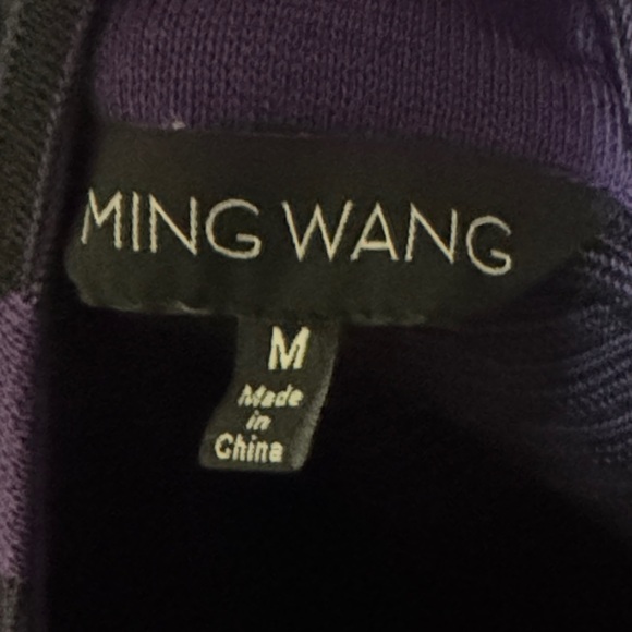 Ming Wang 2pc Purple and Black Cardigan - Picture 3 of 8